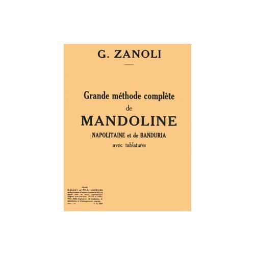 COMBRE ZANOLI - MÉTHODE MANDOLINE NAPOLITAINE - MANDOLINE
